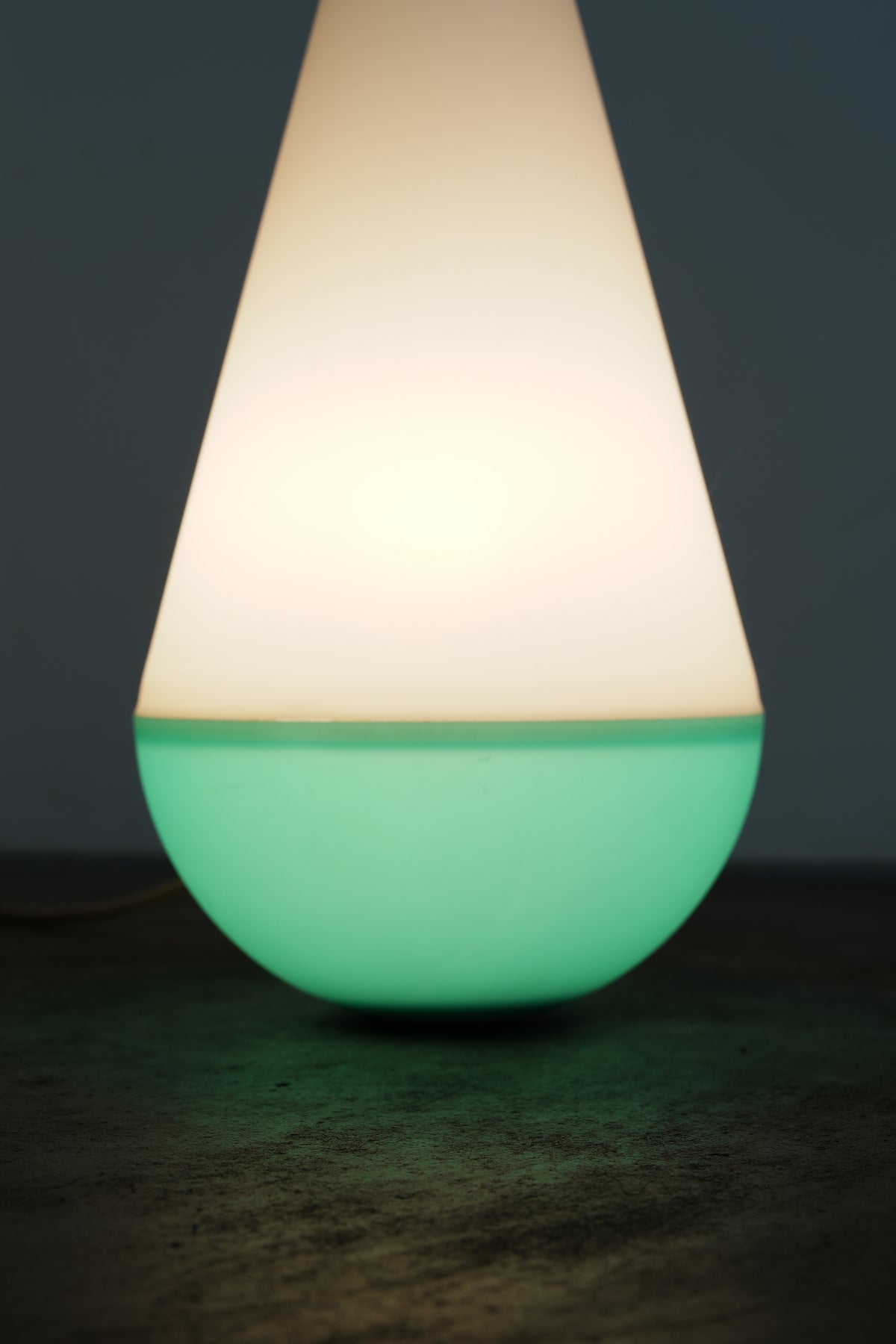 Roly Poly Lamp (White and Green)